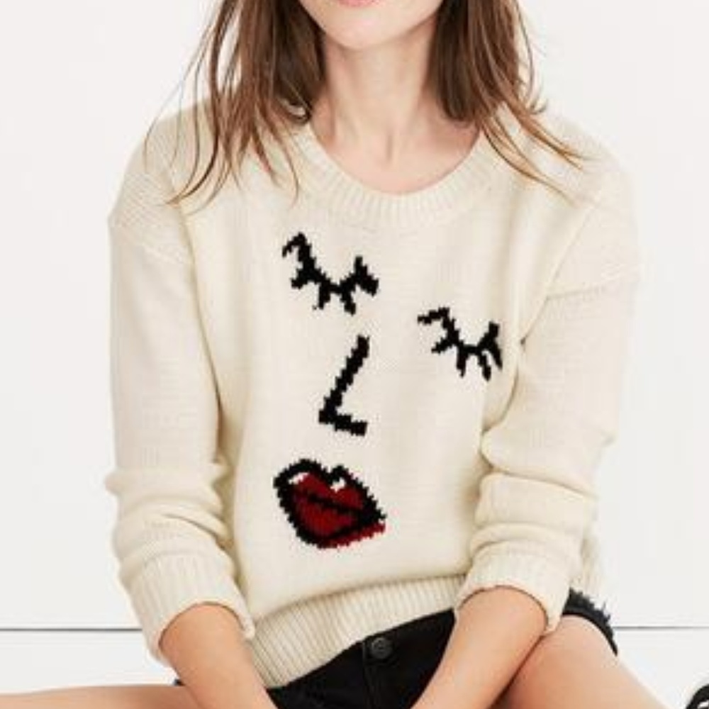 RARE⚡️Madewell Making Faces Pullover Sweater